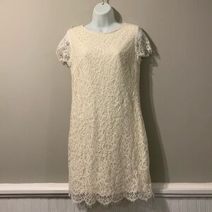 KIABI Cream White Casual Dress